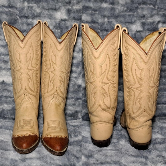 Vintage Dan Post Western Cowboy Boots - Picture 4 of 8